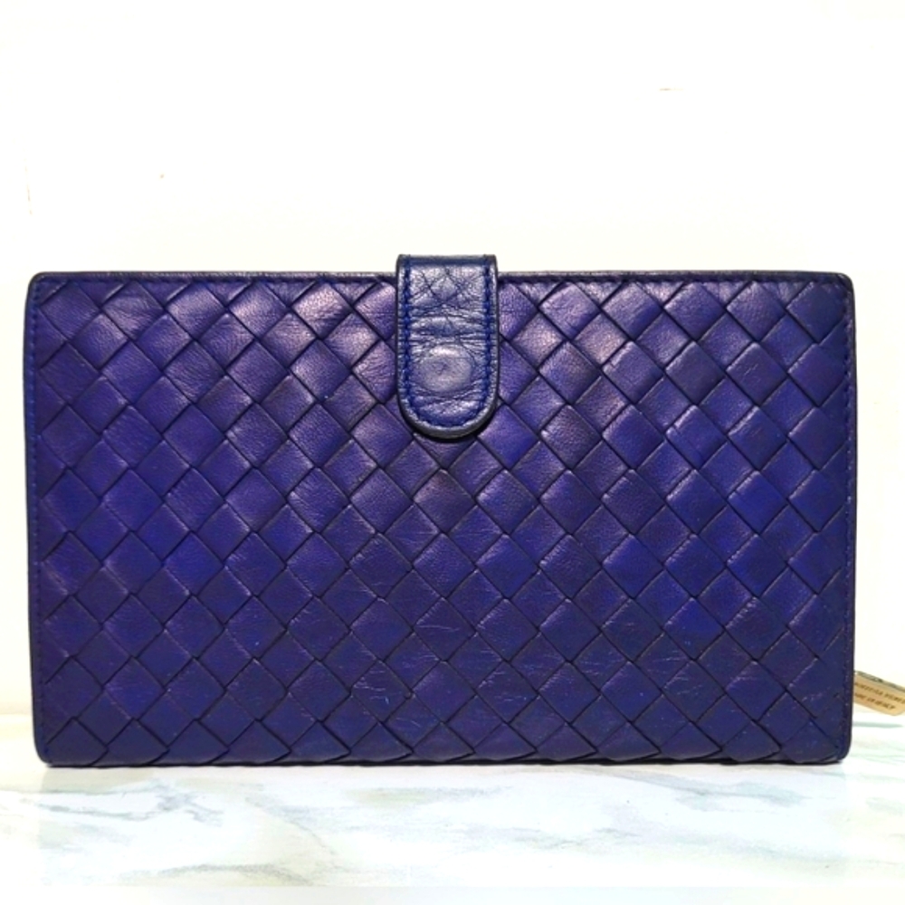Bottega Veneta Intrecciato Weave Leather Wallet